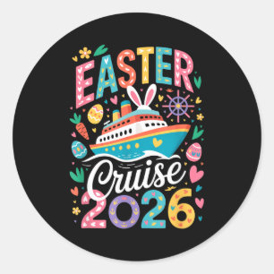 Easter Cruise Crew 2026 Matching Group Family Vaca Classic Round Sticker
