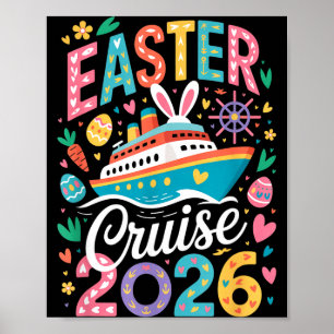 Easter Cruise Crew 2026 Matching Group Family Vaca Poster