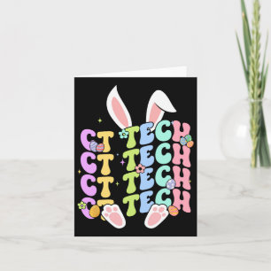 Easter Ct Tech Bunny Ct Tech Easter Day Men Women Card