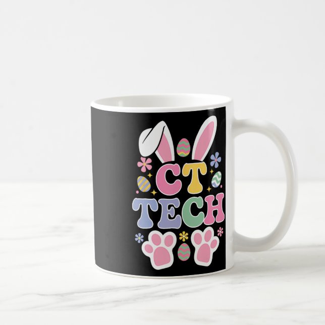 Easter Ct Tech Bunny Scan Technologist Radiology M Coffee Mug (Right)