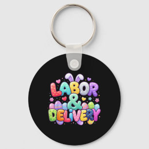 Easter Cute Bunny Egg Nursing Labour And Delivery Key Ring