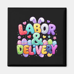 Easter Cute Bunny Egg Nursing Labour And Delivery Magnet