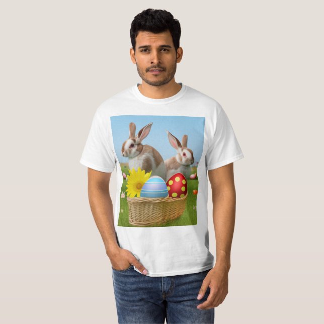 Easter Cute Bunny for a positive mood    T-Shirt (Front Full)