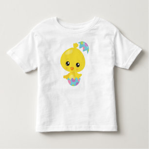 Easter, Cute Chicken, Baby Chicken, Easter Eggs Toddler T-Shirt