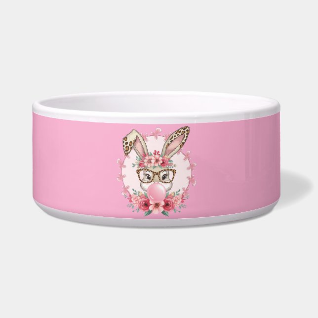 Easter Cute Floral Bunny Leopard Gift  (Front)
