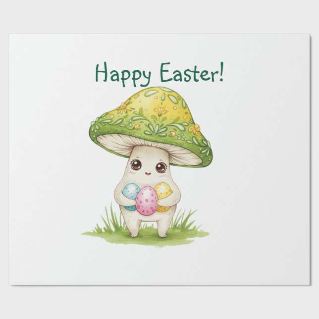 Easter cute forest animal  wrapping paper (Flat)