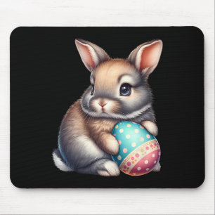Easter Cute Rabbit Pets Eggs Bunny Rabbits Farmer  Mouse Pad