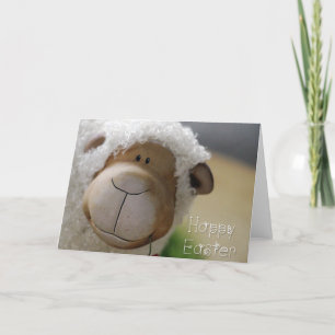 Easter - Cute Sheep "Happy Easter" All Sizes Holiday Card