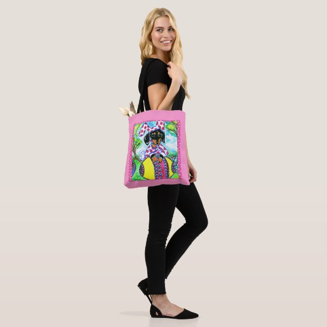 Easter Dachshund  Tote Bag (On Model)