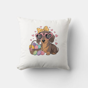 Easter Dachshunds Cute Dachshund T-Shirt Cushion