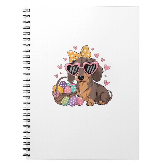 Easter Dachshunds Cute Dachshund T-Shirt Notebook (Front)