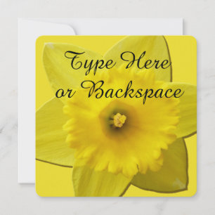 Easter Daffodil Invitations Easter Cards Customise