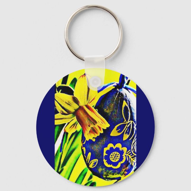 Easter Daffodil Key Ring (Front)