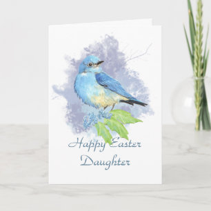 Easter Daughter Eastern Mountain Bluebird Holiday Card