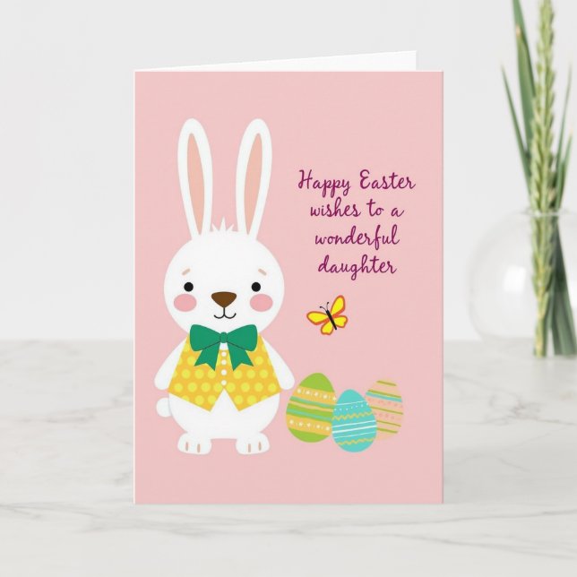 Easter Daughter Wishes Card (Front)