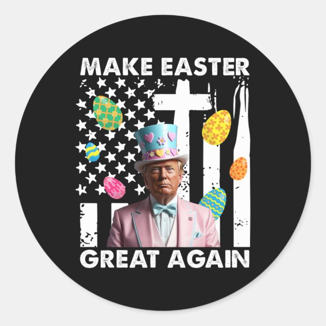Easter Day 1  Classic Round Sticker (Front)
