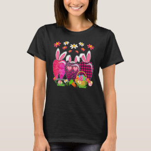Easter Day 2022 Bunny Leopard Plaid Tooth Dental A T-Shirt