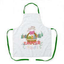 Easter Day Apron – Cute Bunny & Egg Design