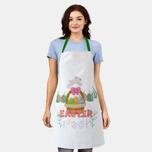 Easter Day Apron – Cute Bunny & Egg Design