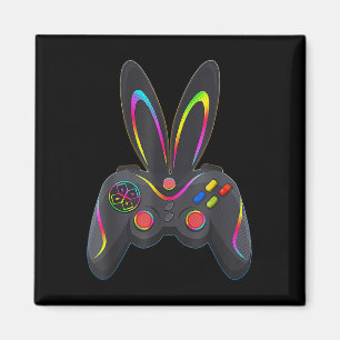 Easter Day Boys Gamer Video Game Controller Bunny Magnet