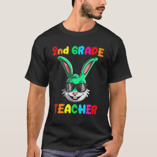 Easter Day Bunny 2nd Grade Teacher Easter Rabbit T-Shirt