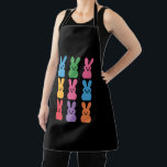 Easter Day Bunny Eggs Plaid Leopard Apron<br><div class="desc">Easter Day Bunny Eggs Plaid Leopard</div>