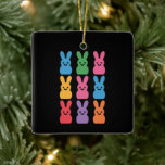 Easter Day Bunny Eggs Plaid Leopard Ceramic Ornament<br><div class="desc">Easter Day Bunny Eggs Plaid Leopard</div>