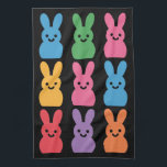 Easter Day Bunny Eggs Plaid Leopard Tea Towel<br><div class="desc">Easter Day Bunny Eggs Plaid Leopard</div>