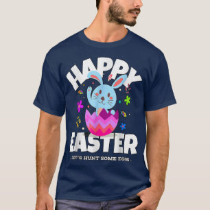 easter day, Bunny Hunt Eggs Rabbit Happy easter T-Shirt
