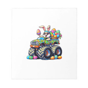 Easter Day Bunny Monster Truck Eggs Cool Rabbit T- Notepad