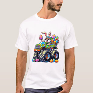 Easter Day Bunny Monster Truck Eggs Cool Rabbit T- T-Shirt