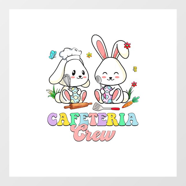 Easter Day Cafeteria Crew Lunch Lady School Cafete (Sheet)