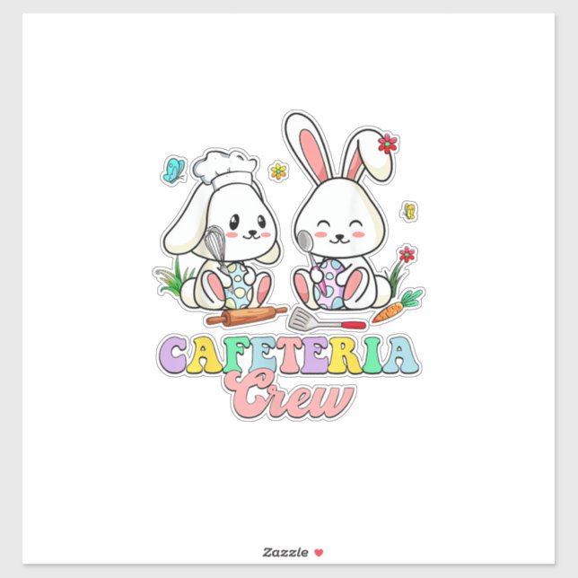 Easter Day Cafeteria Crew Lunch Lady School Cafete (Sheet)