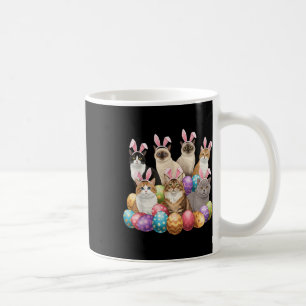 Easter Day Cat Bunny Ears Eggs Graphic Men Women K Coffee Mug