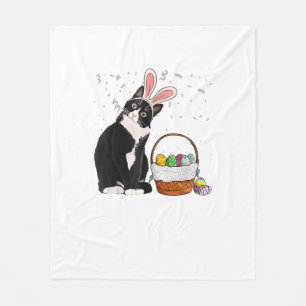 Easter Day Cat Bunny Ears Eggs Shirt Men Women Eas Fleece Blanket