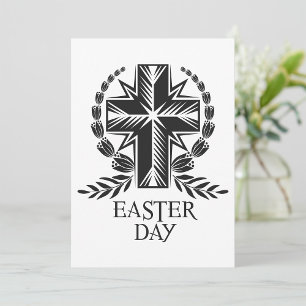 Easter Day Cross Religious Christian Invitation