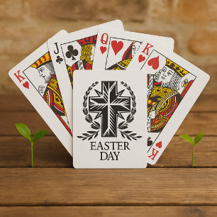 Easter Day Cross Religious Christian Playing Cards