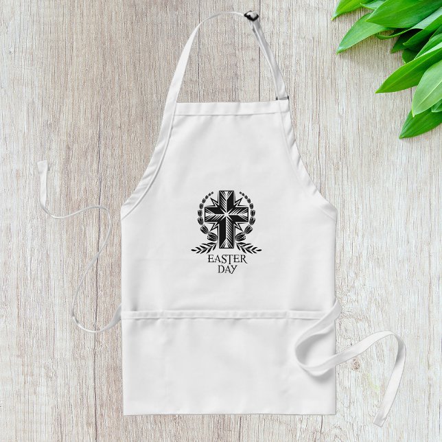 Easter Day Cross Religious Christian Standard Apron (Creator Uploaded)