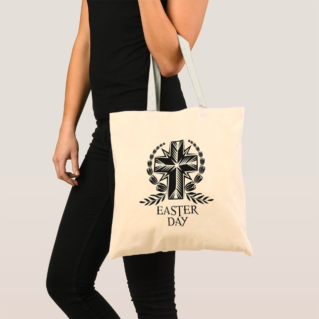 Easter Day Cross Tote Bag (Creator Uploaded)