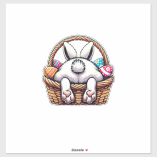 Easter Day Cute Bunny Basket Hunting Chocolate Egg