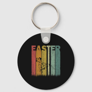 Easter Day Dalmatian Dog Retro Graphic Funny Easte Key Ring