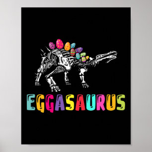Easter Day Dino - Eggasaurus Stegosaurus Egg Dinos Poster