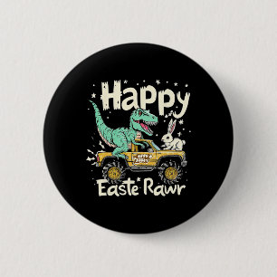 Easter Day Dinosaur Funny Happy Eastrawr T Rex Eas 6 Cm Round Badge