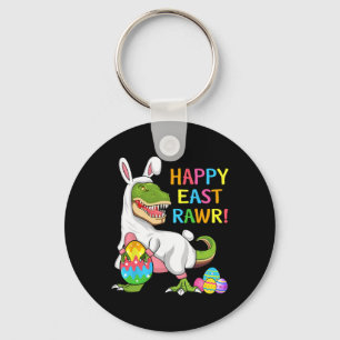 Easter Day Dinosaur Funny Happy Eastrawr T Rex Eas Key Ring
