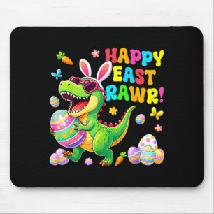 Easter Day Dinosaur Funny Happy Eastrawr T Rex Eas Mouse Pad