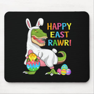 Easter Day Dinosaur Funny Happy Eastrawr T Rex Eas Mouse Pad