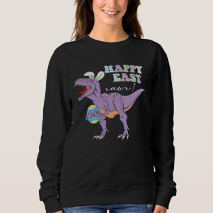Easter Day Dinosaur Happy Eastrawr Rex Easter Sweatshirt