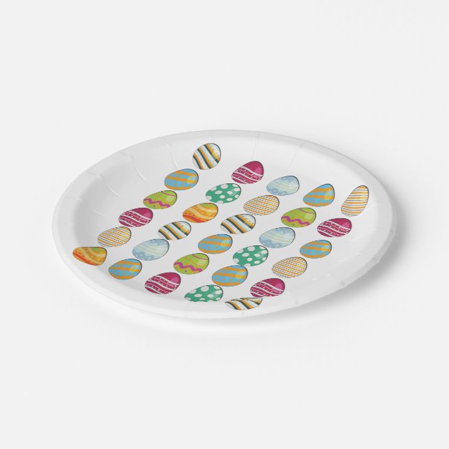 Easter Day Egg , Funny Easter Day Paper Plate (Angled)