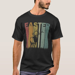Easter Day Elk Retro Graphic Funny Easter Costume T-Shirt