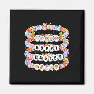Easter Day Friendship Bracelet Easter Bunny Eggs F Magnet